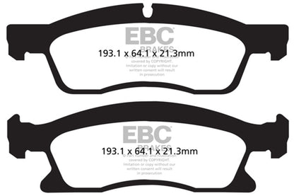 EBC 13-18 Dodge Durango 5.7L Extra Duty Front Brake Pads