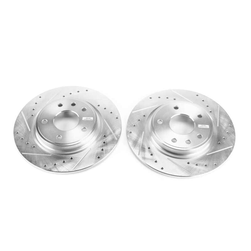 PowerStop Power Stop 71-73 Buick Centurion Front Evolution Drilled & Slotted Rotors - Pair