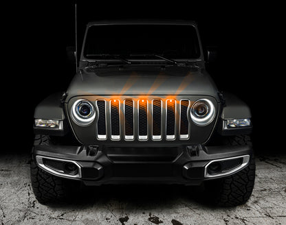 ORACLE Lighting Oracle Pre-Runner Style LED Grille Kit for Jeep Wrangler JL - Amber