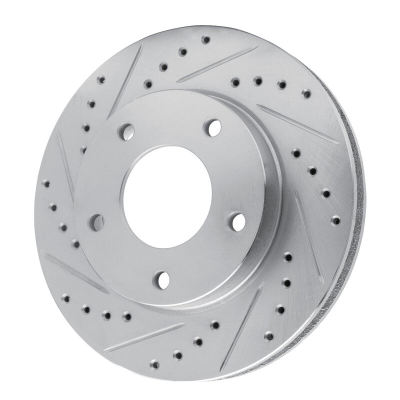 R1 Concepts R1 69-78 Cadillac Eldorado Rear Left Front Left Drilled & Slotted Silver Brake Rotor