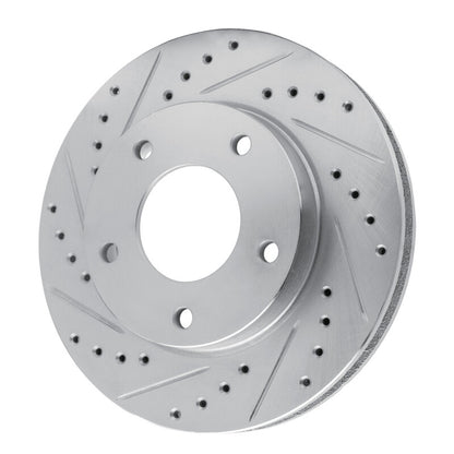 R1 Concepts R1 69-78 Cadillac Eldorado Rear Left Front Left Drilled & Slotted Silver Brake Rotor