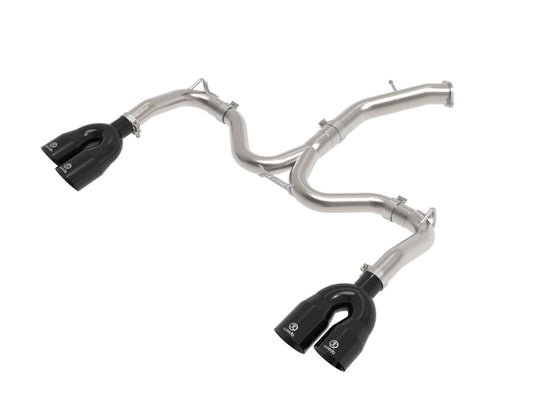 aFe 22-24 Kia Forte GT 1.6L 3in-2.5in 304 Stainless Steel Axle-Back Exhaust w/ Black Tips