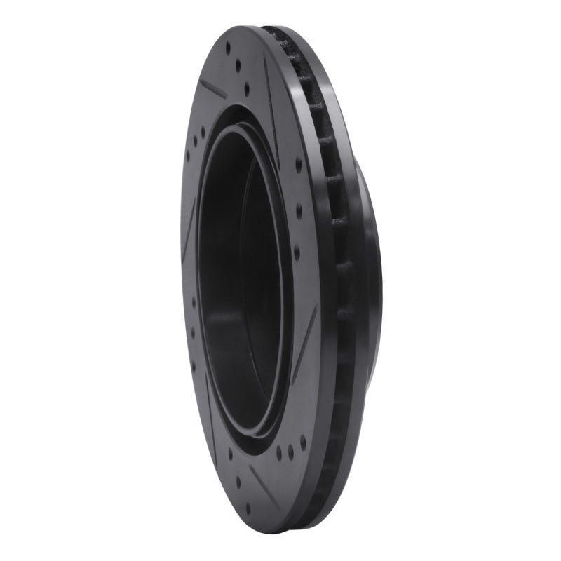 R1 Concepts R1 92-95 Mercedes-Benz E420 Rear Left Drilled & Slotted Black Brake Rotor
