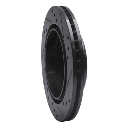 R1 Concepts R1 92-95 Mercedes-Benz E420 Rear Left Drilled & Slotted Black Brake Rotor