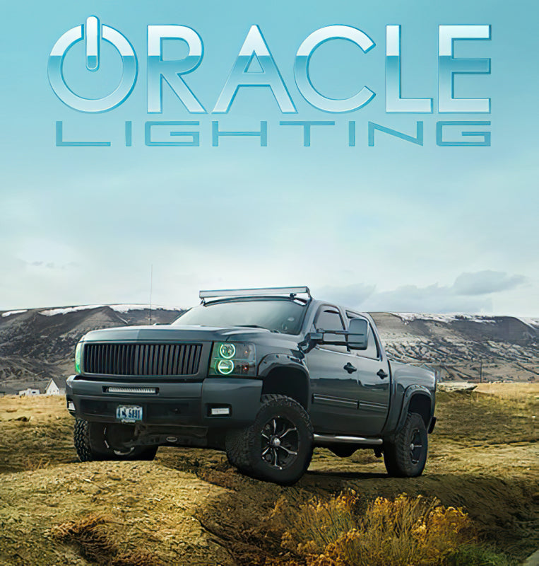 ORACLE Lighting Oracle 07-13 Chevrolet Silverado LED Round Style Headlight Halo Kit - Blue