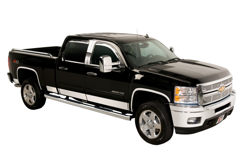 Putco 14-18 Chevy Silv LD - Crew Cab - 6.5in Bed - 10pcs Pro Stainless Steel Rocker Panels
