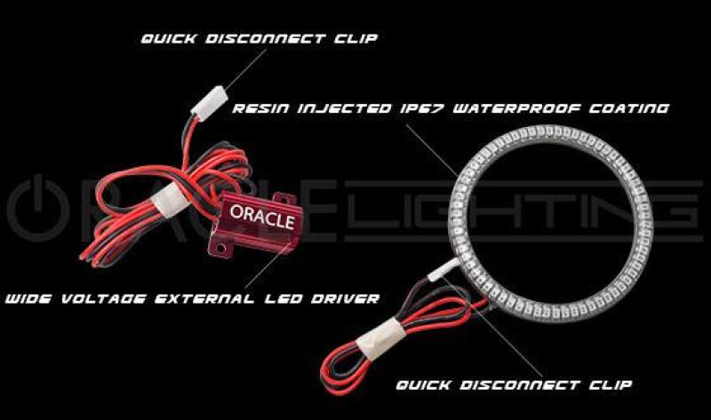 ORACLE Lighting Oracle Pontiac GTO 05-08 LED Waterproof Fog Halo Kit - ColorSHIFT