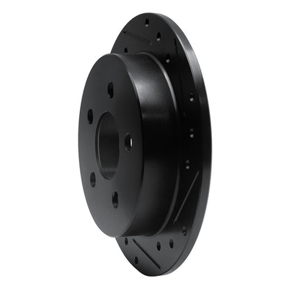 R1 Concepts R1 97-05 Buick Century Rear Right Drilled & Slotted Black Brake Rotor