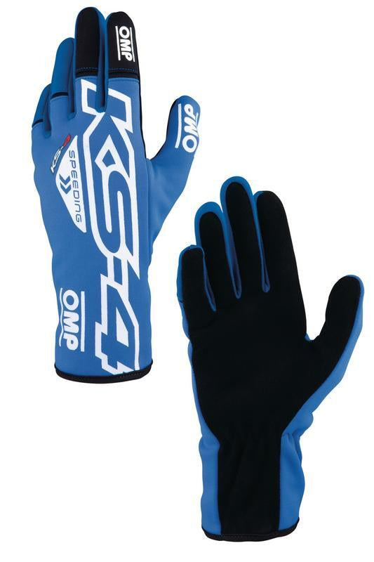 OMP KS-4 KART GLOVES BLACK SZ 5 (KIDS)