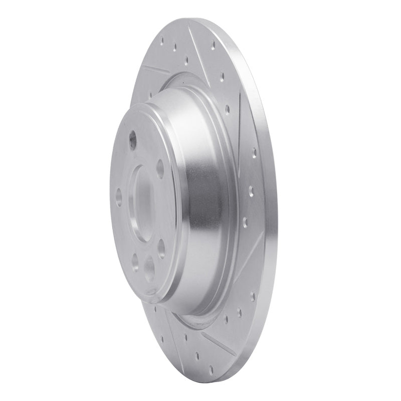 R1 Concepts R1 09-15 Ford Focus RS (Mexico) Rear Right Drilled & Slotted Silver Brake Rotor