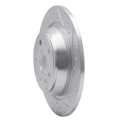 R1 Concepts R1 09-15 Ford Focus RS (Mexico) Rear Right Drilled & Slotted Silver Brake Rotor