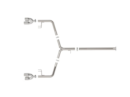aFe Takeda 21-24 Kia K5 GT L4-2.5L (t) SS Axle-Back Exhaust System w/ Polished Tips