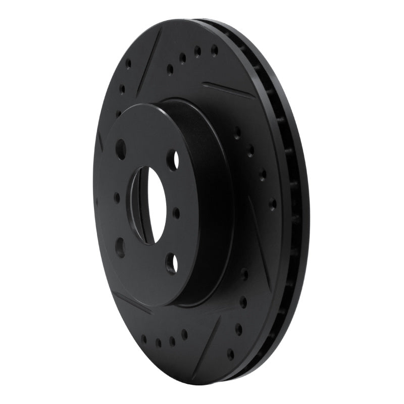 R1 Concepts R1 93-02 Chevrolet Prizm Front Left Drilled & Slotted Black Brake Rotor