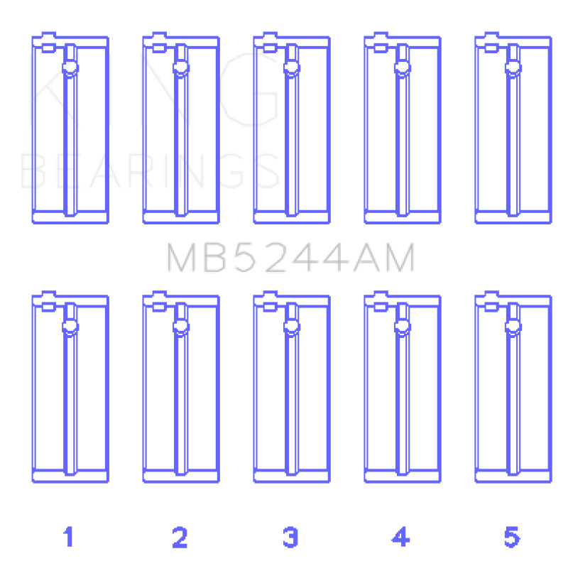 King Engine Bearings King Honda 91CI/1.5L D15A2/D15A3/D15B1/D15B2/D15B7/D15B8/D15Z1 (Size +0.75) Main Bearing Set