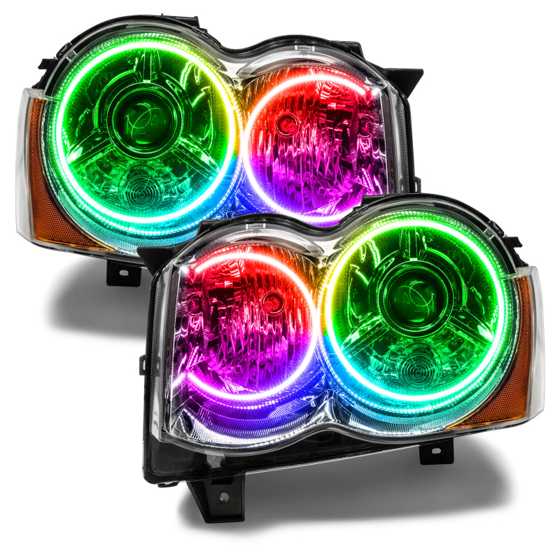 ORACLE Lighting Oracle Jeep Grand Cherokee 08-10 Halo Kit - ColorSHIFT w/ 2.0 Controller