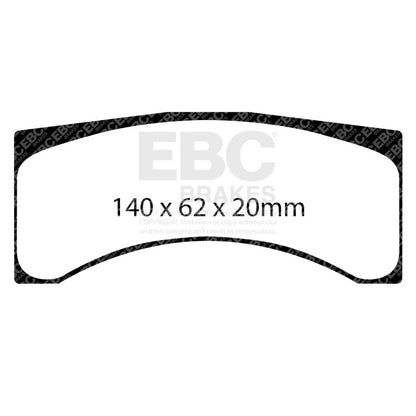 EBC Racing Brembo B266 POT GT SR-21 Sintered Race Brake Pads