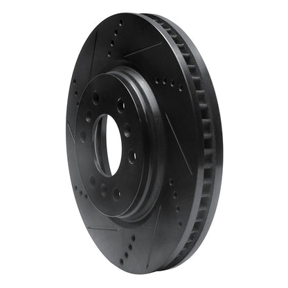 R1 Concepts R1 06-09 Buick Terraza Front Left Drilled & Slotted Black Brake Rotor