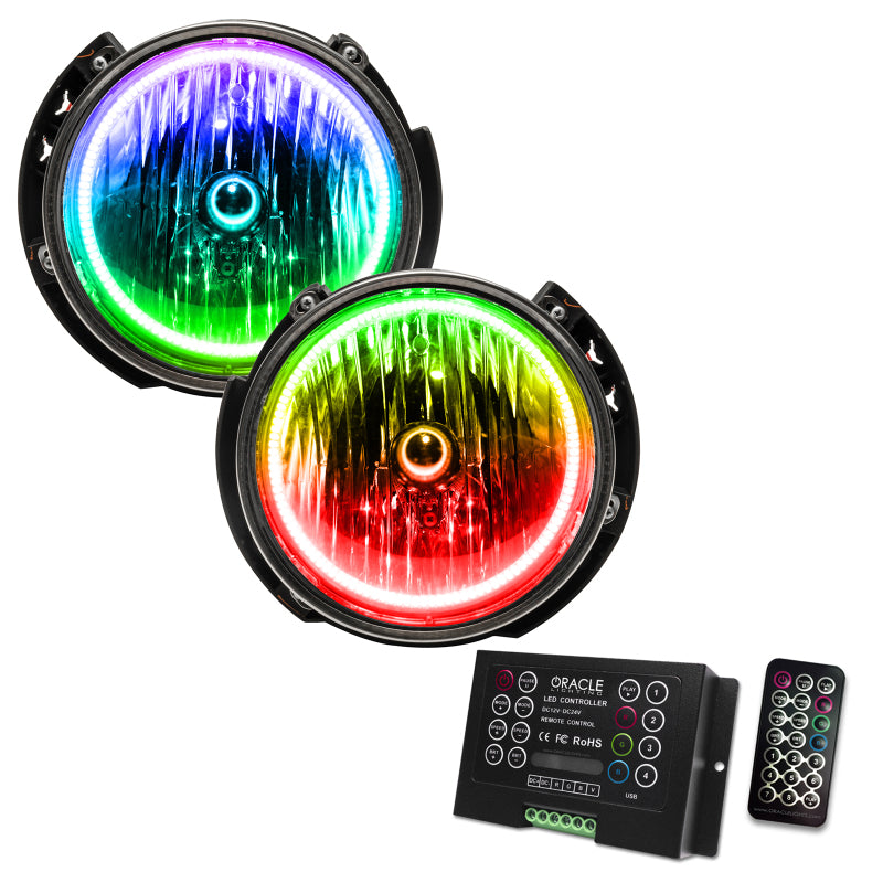 ORACLE Lighting Oracle 07-16 Jeep Wrangler JK SMD HL - ColorSHIFT w/ 2.0 Controller