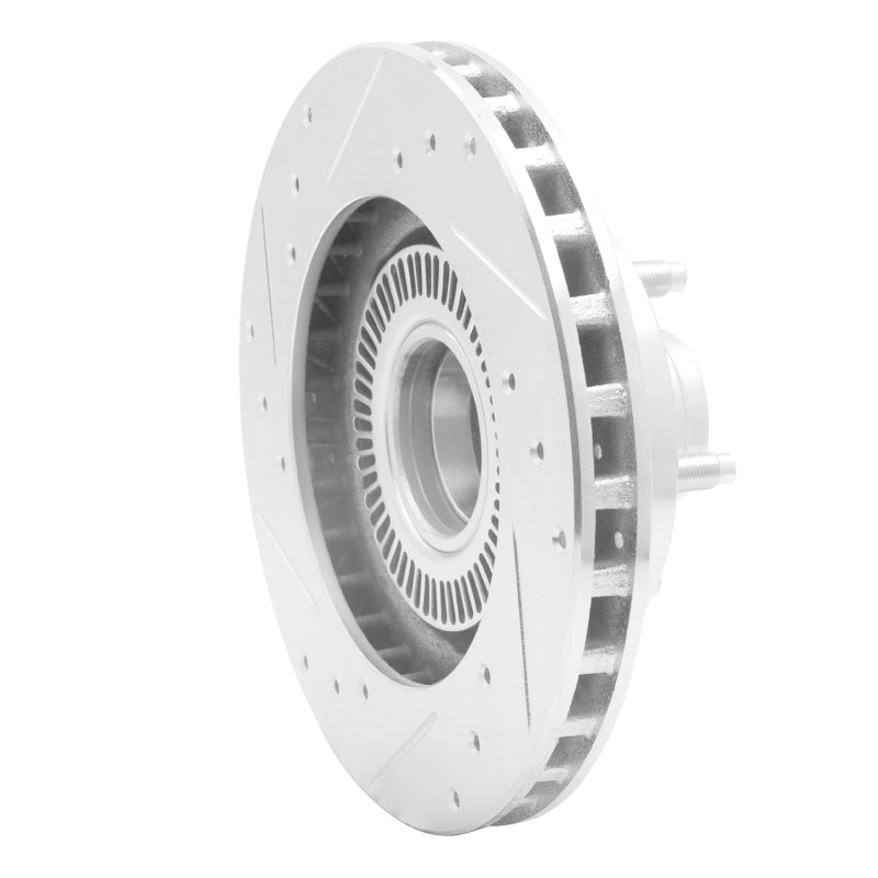 R1 Concepts R1 95-97 Ford Ranger (USA/Canada) Front Right Drilled & Slotted Silver Brake Rotor