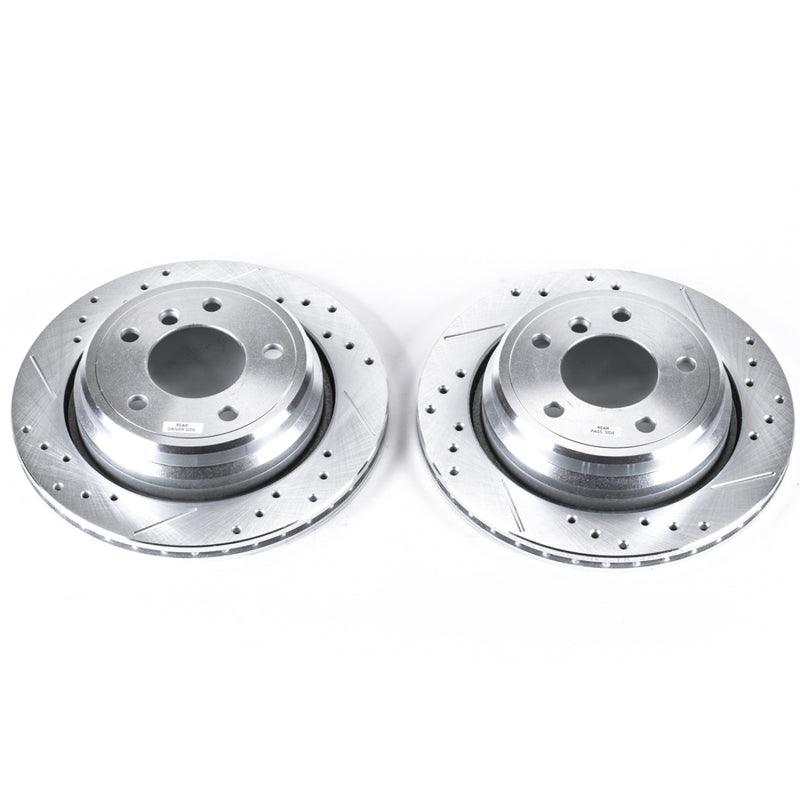 PowerStop Power Stop 01-03 BMW 525i Rear Evolution Drilled & Slotted Rotors - Pair