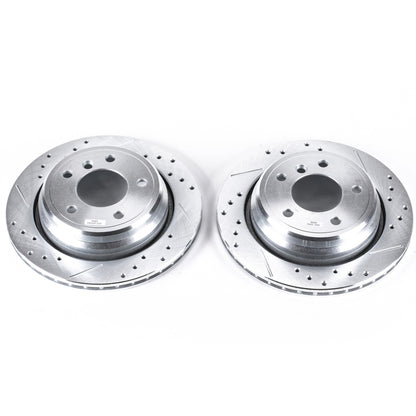 PowerStop Power Stop 01-03 BMW 525i Rear Evolution Drilled & Slotted Rotors - Pair