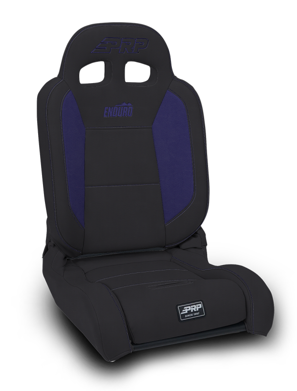 PRP Seats PRP EnduroDaily Reclining Suspension Seat - Black/Purple Vinyl - Passenger