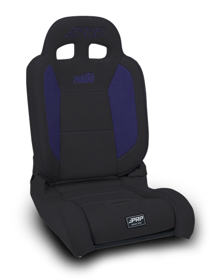 PRP Seats PRP EnduroDaily Reclining Suspension Seat - Black/Purple Vinyl - Passenger
