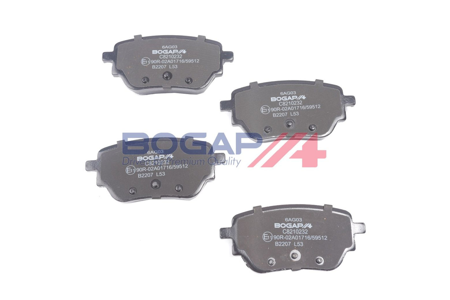 BOGAP C8210232 Brake Pad Set, Disc Brake