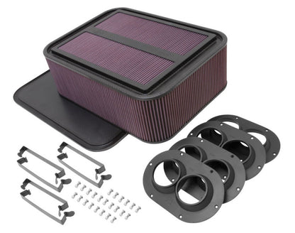 K&N Engineering K&N Custom Racing Assembly Generation 2 Carbon Fiber Air Box - Large w/ 2.50in Air Horn