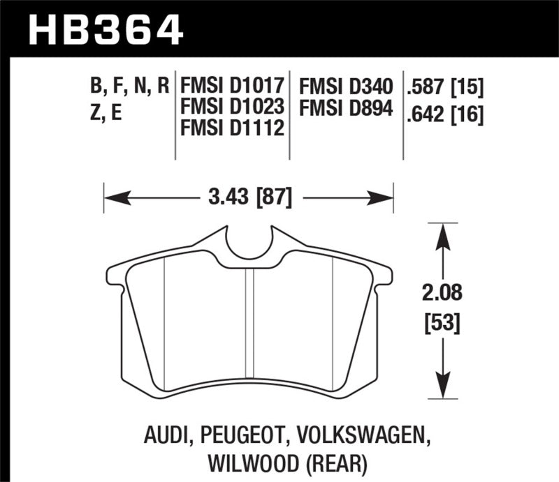 Hawk Performance Hawk HPS Street Brake Pads