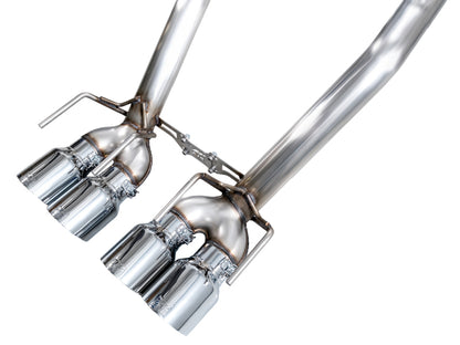 AWE Tuning 09-13 Chevrolet Corvette 6.2L Track Edition Axle-Back Exhaust w/ Chrome Silver Tips