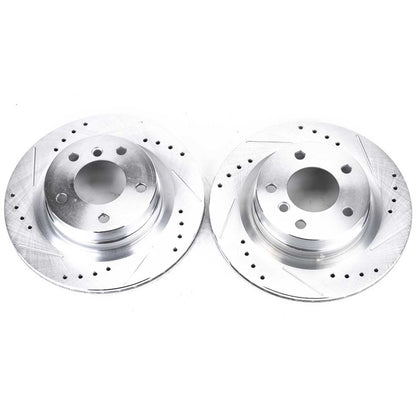 PowerStop Power Stop 2006 BMW 325i Rear Evolution Drilled & Slotted Rotors - Pair