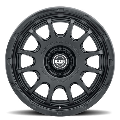 ICON Alloys Rancho 20x9 / 5x5 / -12mm / 4.5in BS DBL Black Wheel