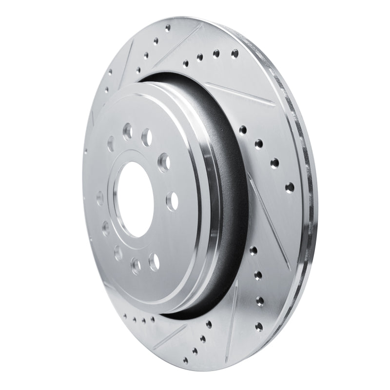 R1 Concepts R1 21-25 Jeep Grand Wagoneer L Rear Left Drilled & Slotted Silver Brake Rotor
