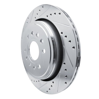 R1 Concepts R1 21-25 Jeep Grand Wagoneer L Rear Left Drilled & Slotted Silver Brake Rotor