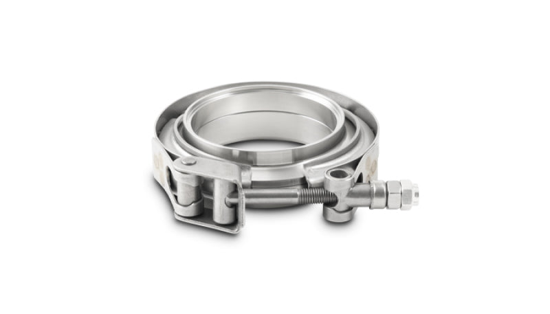 Vibrant T304 SS V-Band Flange Assembly for 1.5in O.D. Tubing incl 2 V-Band flanges & 1 V-Band Clamp