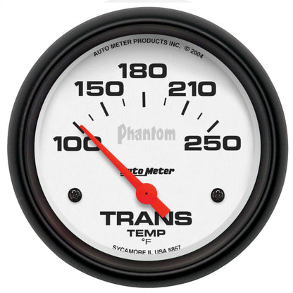 Autometer Phantom 2-5/8in 100-250 Degree F Electric Transmission Temp Gauge