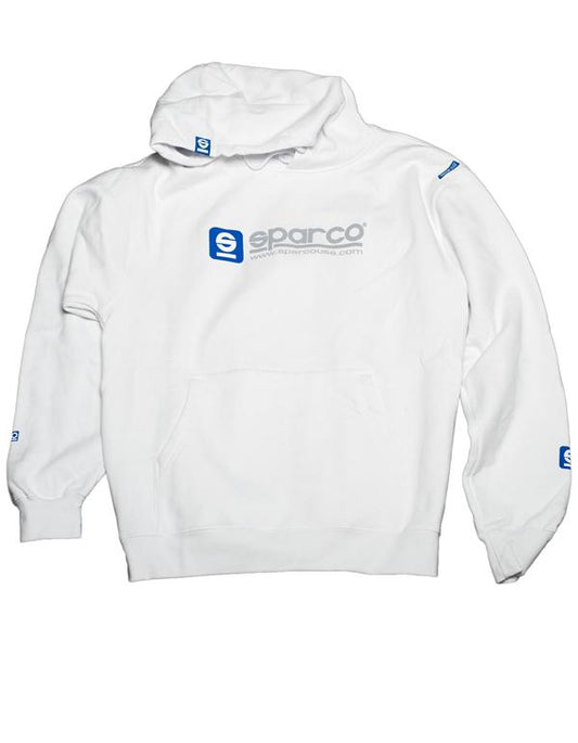 Sparco Sweatshirt Hooded WWW White XSML
