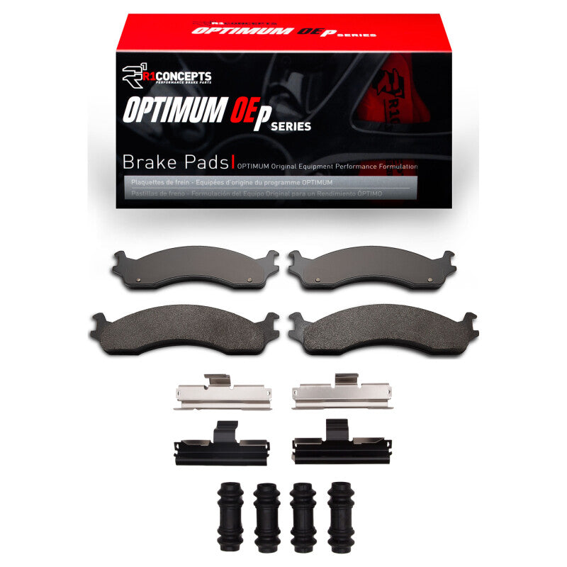 R1 Concepts R1 98-03 Dodge B3500 / B2500 Front Optimum OE Pads & Hardware Kit