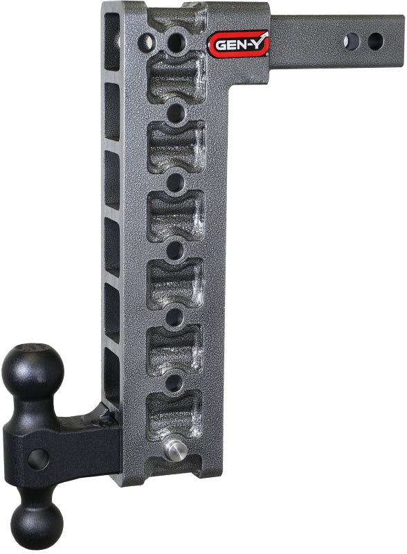 GEN-Y Hitch Gen-Y Mega Duty 2in Shank 15in Drop 2K TW 16K Hitch w/GH-051 Dual-Ball/GH-0100 Stabilizer Kit