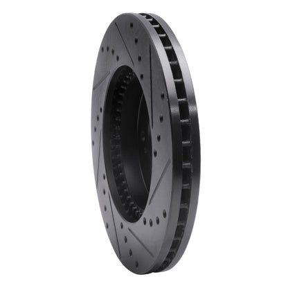 R1 Concepts R1 93-95 Acura Legend Front Left Drilled & Slotted Black Brake Rotor
