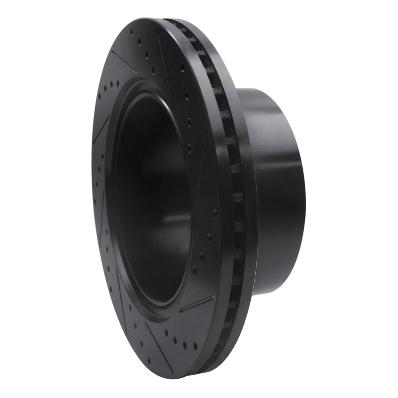 R1 Concepts R1 19-25 Ram 3500 Rear Left Drilled & Slotted Black Brake Rotor