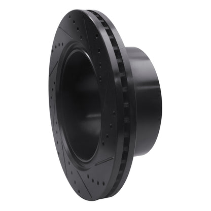 R1 Concepts R1 19-25 Ram 3500 Rear Left Drilled & Slotted Black Brake Rotor