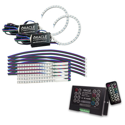 ORACLE Lighting Oracle 18-21 Ford Mustang DRL Upgrade w/ Halo Kit - ColorSHIFT 2