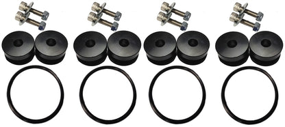 Torque Solution Billet Bumper Quick Release Kit Combo (Black): Universal