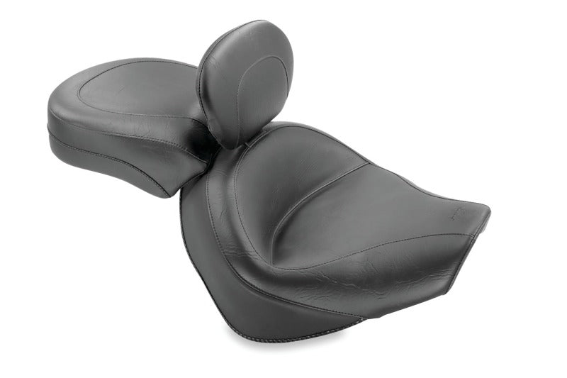 Mustang Motorcycle Mustang 05-09 Suzuki Boulevard C90, C90T Standard Touring 2PC Seat w/Driver Backrest - Black
