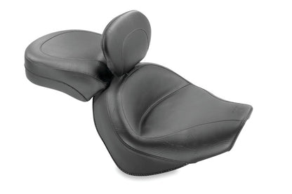 Mustang Motorcycle Mustang 05-09 Suzuki Boulevard C90, C90T Standard Touring 2PC Seat w/Driver Backrest - Black