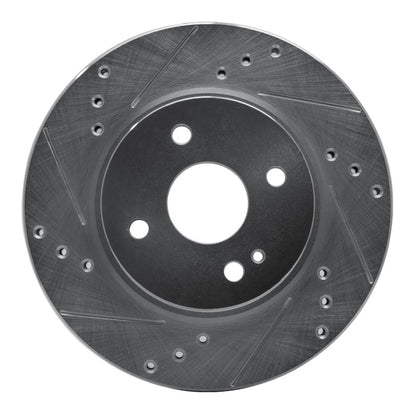 R1 Concepts R1 11-15 Mazda 2 (Mexico) Front Left Drilled & Slotted Silver Brake Rotor