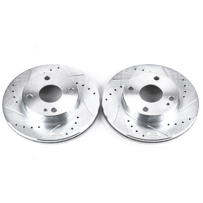 PowerStop Power Stop 90-93 Mazda Miata Front Evolution Drilled & Slotted Rotors - Pair