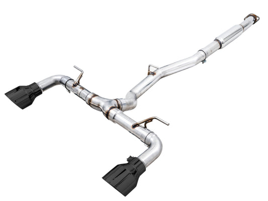 AWE Tuning Subaru BRZ / Toyota GR86 / Toyota 86 Track Edition Cat-Back Exhaust- Diamond Black Tips
